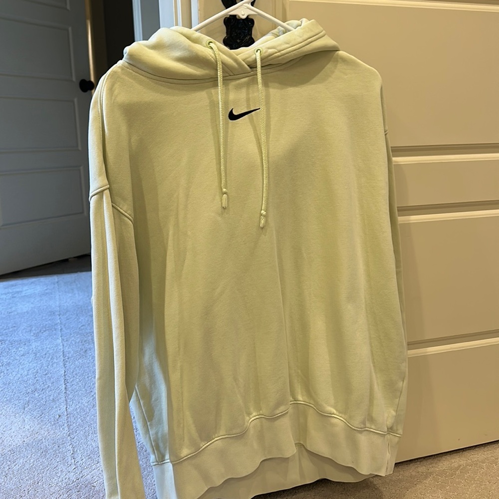 light green nike hoodie